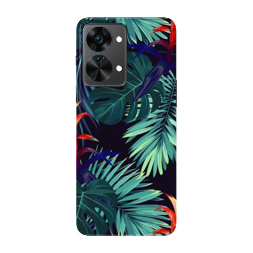 Oneplus Nord 2 Mobile Cover Multicolor Leaf FLOC