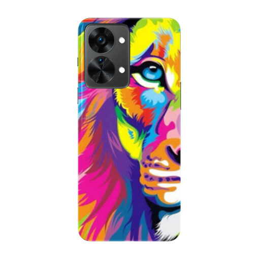 Oneplus Nord 2 Mobile Cover Multicolor Lion