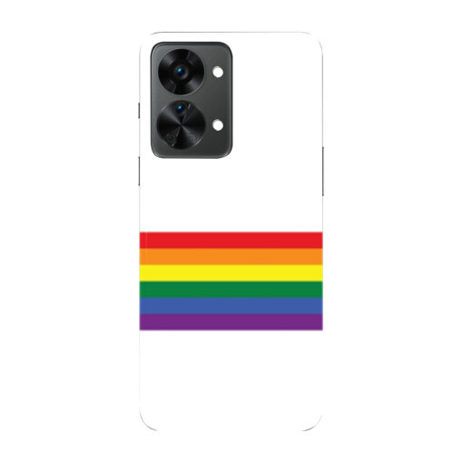 Oneplus Nord 2 Mobile Cover Rainbow Stripes Back Cover