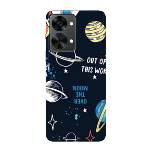 Oneplus Nord 2 Mobile Cover Space Fun Doodle