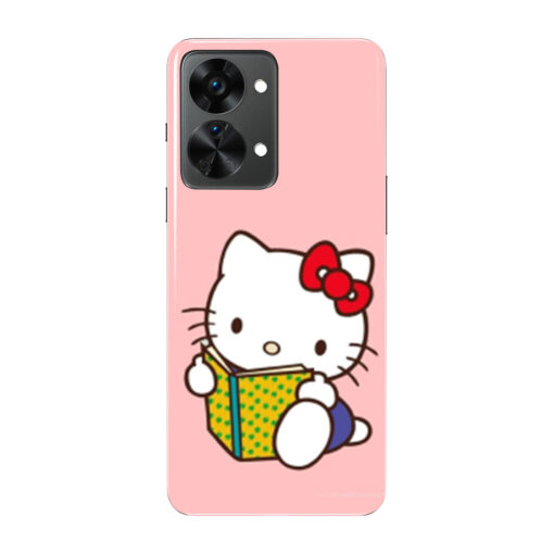 Oneplus Nord 2 Mobile Cover Studying Cute Kitty