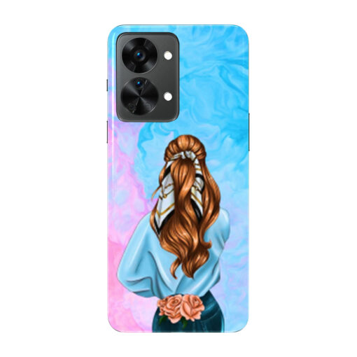 Oneplus Nord 2 Mobile Cover Stylish Girl 3D