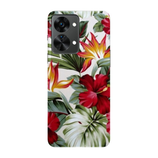 Oneplus Nord 2 Mobile Cover Tropical Floral DE5