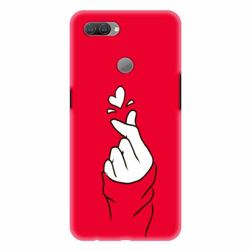 Oppo A12 Mobile Cover BTS Red Hand