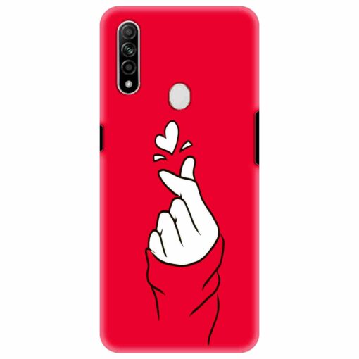 Oppo A31 Mobile Cover BTS Red Hand