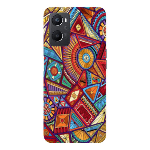 Oppo A96 Mobile Cover Abstract Pattern