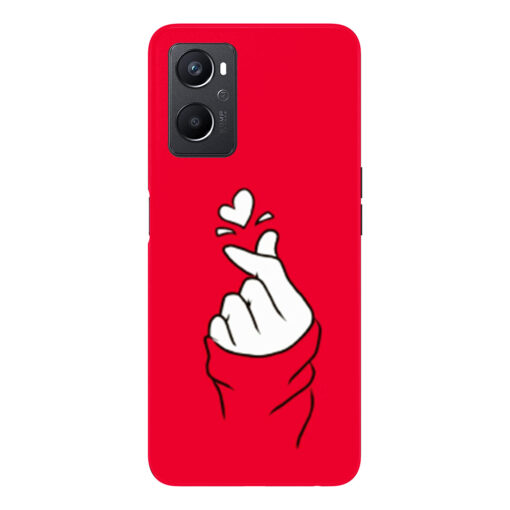 Oppo A96 Mobile Cover BTS Red Hand