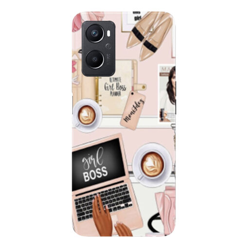 Oppo A96 Mobile Cover Boss Girl Mobile Cover