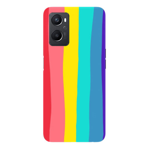 Oppo A96 Mobile Cover Bright Rainbow