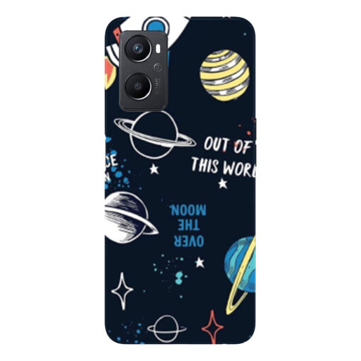 Oppo A96 Mobile Cover Space Fun Doodle