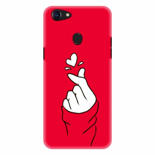 Oppo F5 Mobile Cover BTS Red Hand