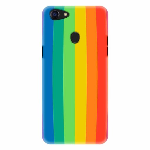 Oppo F5 Mobile Cover Vertical Rainbow