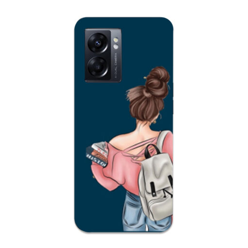 Oppo K10 5G Mobile Cover Beautiful College Girl