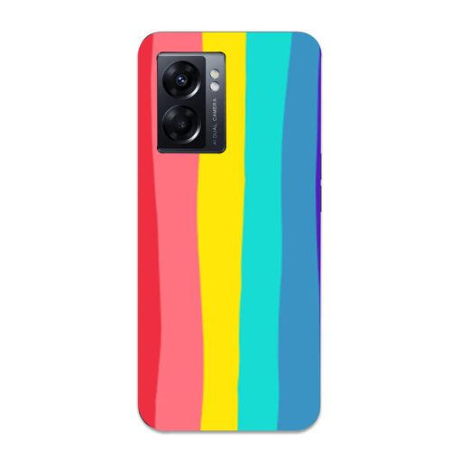 Oppo K10 5G Mobile Cover Bright Rainbow