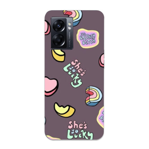 Oppo K10 5G Mobile Cover Foodie Doodle