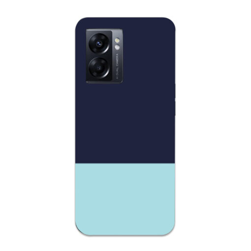 Oppo K10 5G Mobile Cover Light Blue and Prussian Formal