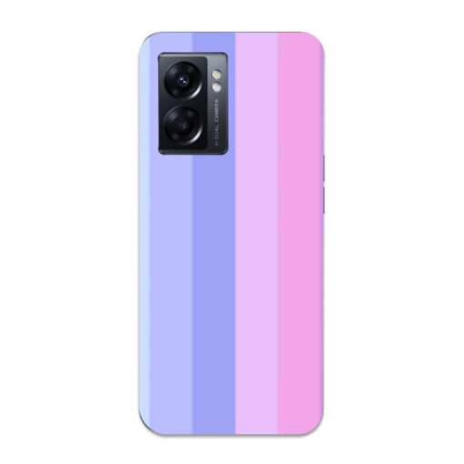 Oppo K10 5G Mobile Cover Light Shade Straight Rainbow