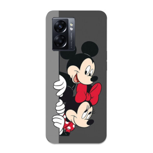 Oppo K10 5G Mobile Cover Minnie and Mickey Mouse