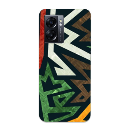 Oppo K10 5G Mobile Cover Multicolor Abstracts