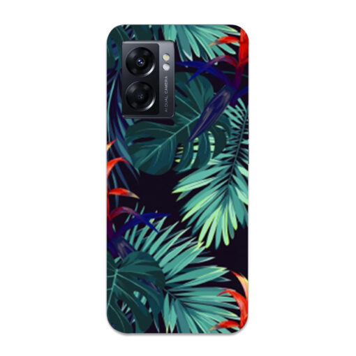 Oppo K10 5G Mobile Cover Multicolor Leaf FLOC