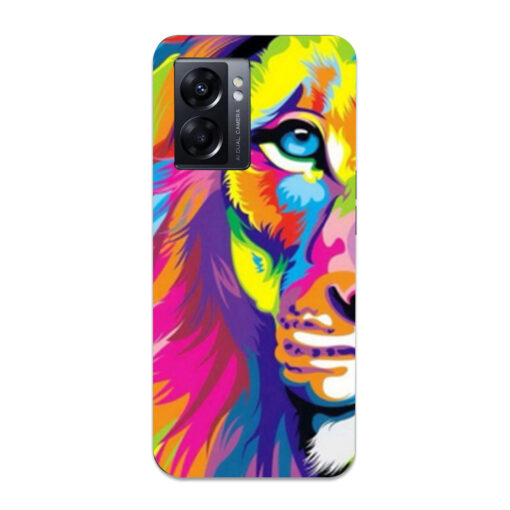 Oppo K10 5G Mobile Cover Multicolor Lion