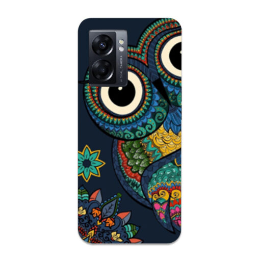 Oppo K10 5G Mobile Cover Multicolor Owl