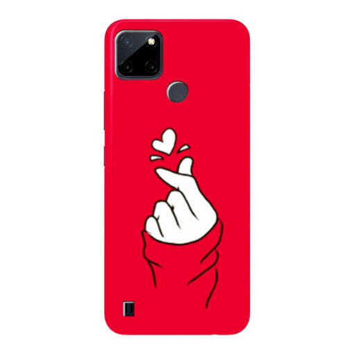 Realme C21Y Mobile Cover BTS Red Hand