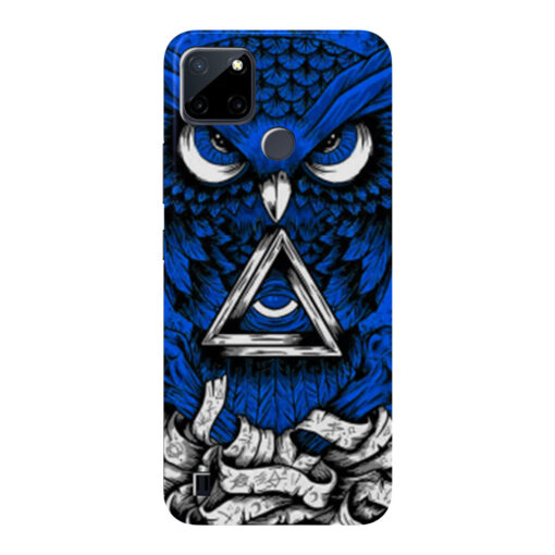 Realme C21Y Mobile Cover Blue Owl