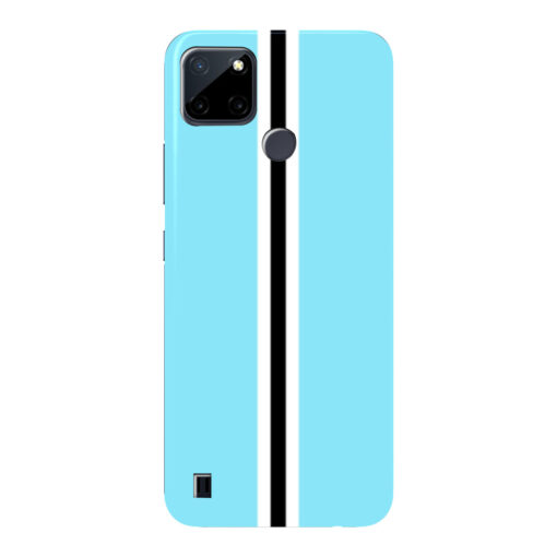 Realme C21Y Mobile Cover Light Blue Motor