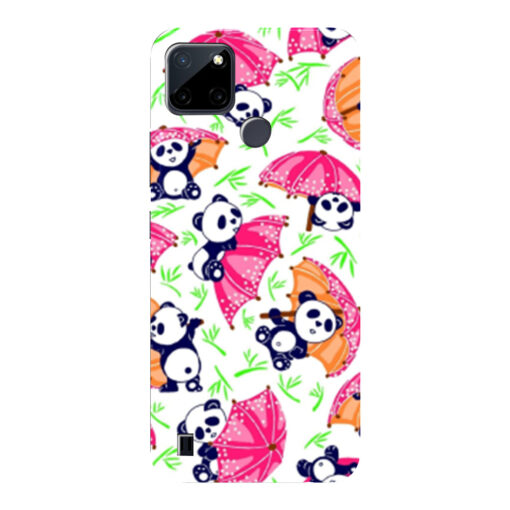 Realme C21Y Mobile Cover Little Pandas Back Cover