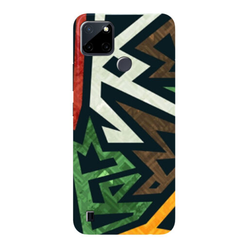 Realme C21Y Mobile Cover Multicolor Abstracts