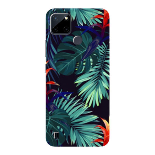 Realme C21Y Mobile Cover Multicolor Leaf FLOC