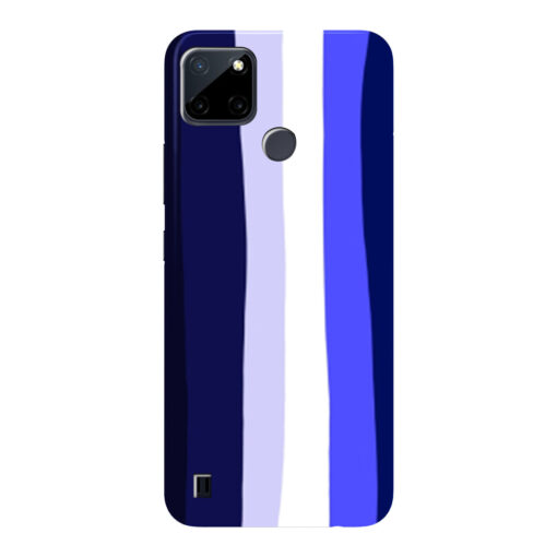 Realme C21Y Mobile Cover Prussian Blue Shade Rainbow