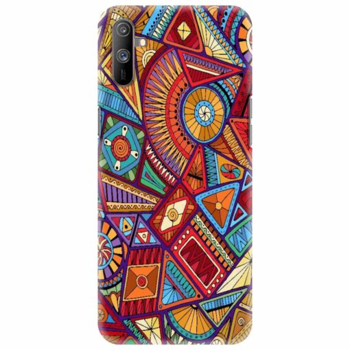 Realme C3 Mobile Cover Abstract Pattern