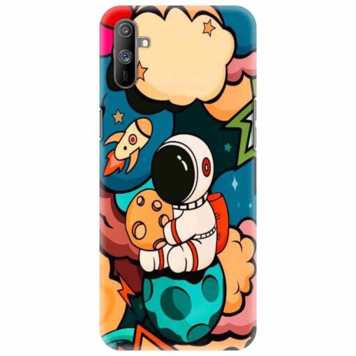 Realme C3 Mobile Cover Space Character