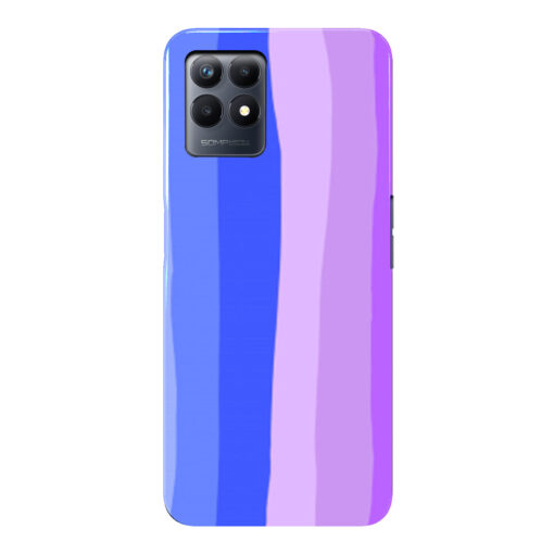 Realme Narzo 50 Mobile Cover Blue Shade Rainbow Hardcase