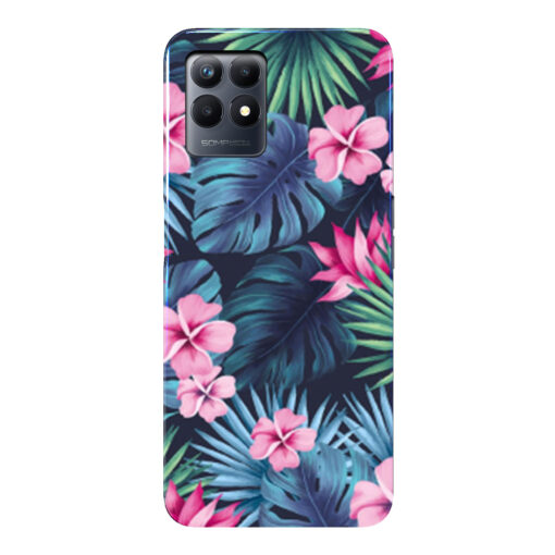 Realme Narzo 50 Mobile Cover Leafy Floral