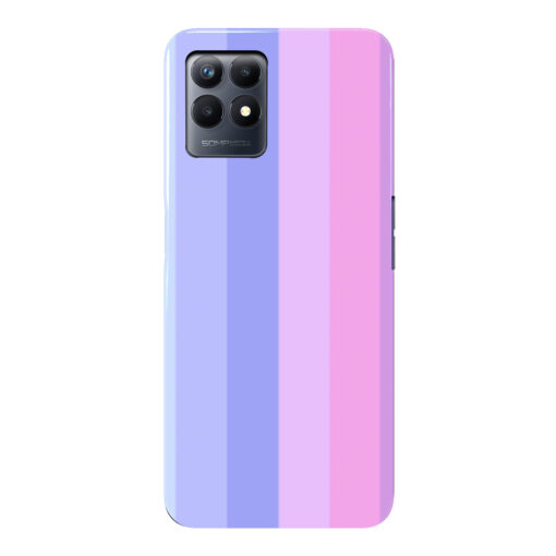 Realme Narzo 50 Mobile Cover Light Shade Straight Rainbow