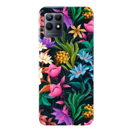 Realme Narzo 50 Mobile Cover Multicolor Floral