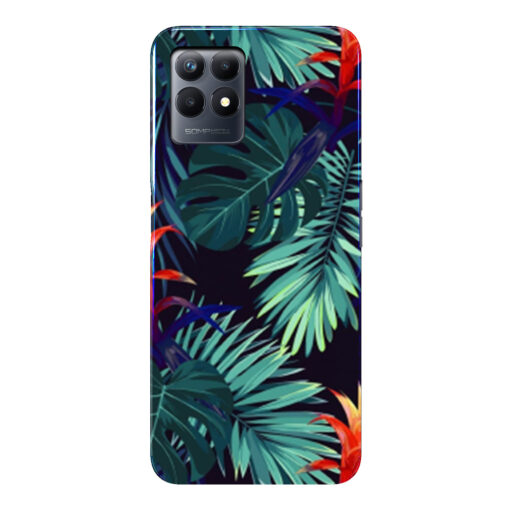 Realme Narzo 50 Mobile Cover Multicolor Leaf FLOC