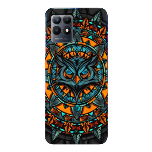 Realme Narzo 50 Mobile Cover Orange Amighty Owl