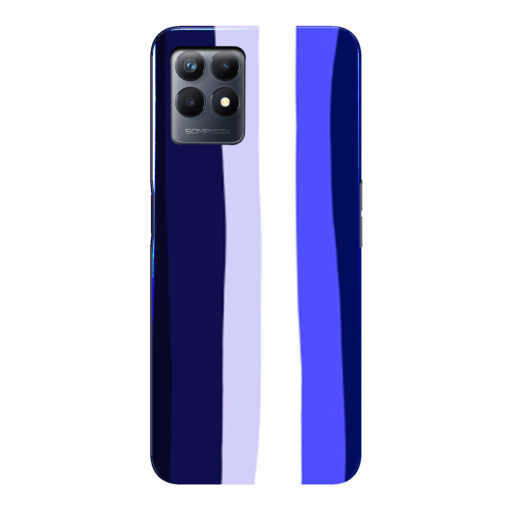 Realme Narzo 50 Mobile Cover Prussian Blue Shade Rainbow