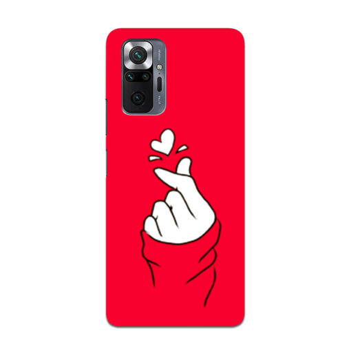 Redmi Note 10 pro Mobile Cover BTS Red Hand