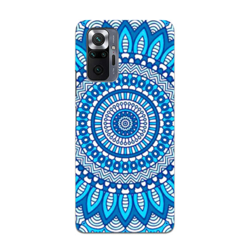 Redmi Note 10 pro Mobile Cover Blue Mandala Art