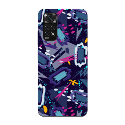 Redmi Note 11 Mobile Cover Blue Abstract 2