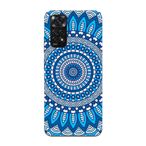 Redmi Note 11 Mobile Cover Blue Mandala Art 2