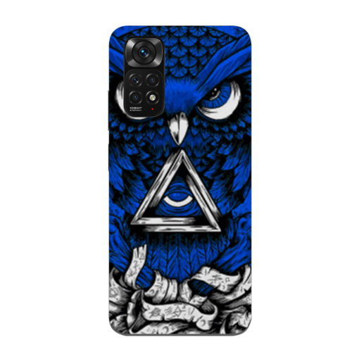 Redmi Note 11 Mobile Cover Blue Owl 2