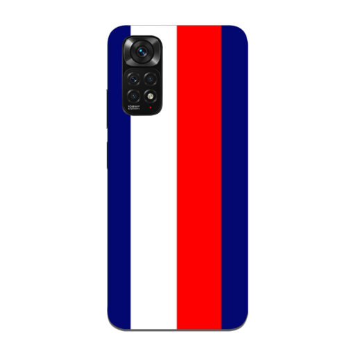 Redmi Note 11 Mobile Cover Blue Red Straight Line 2