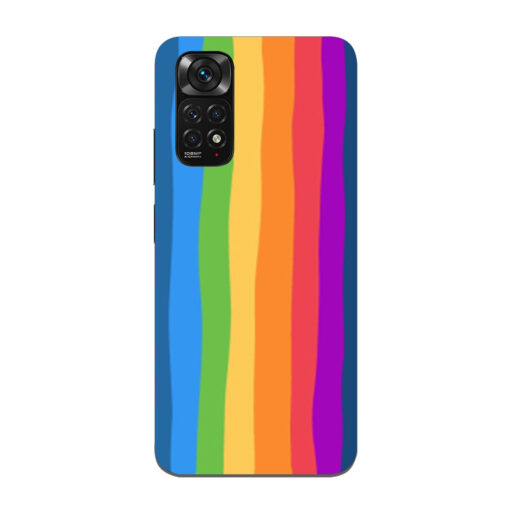 Redmi Note 11 Mobile Cover Colorful Dark Shade Rainbow 2