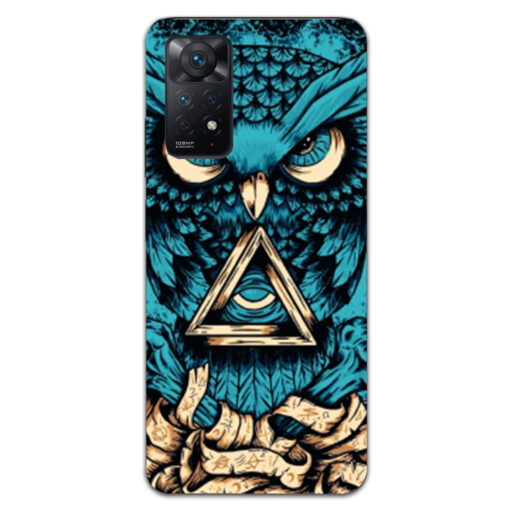 Redmi Note 11 Pro Mobile Cover Blue Almighty Owl